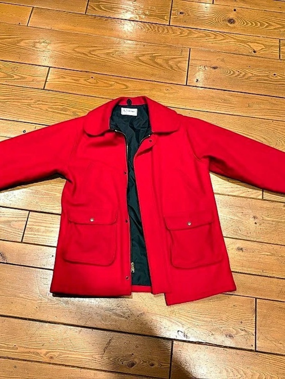 L.L.Bean Red Utility Jacket Size 44